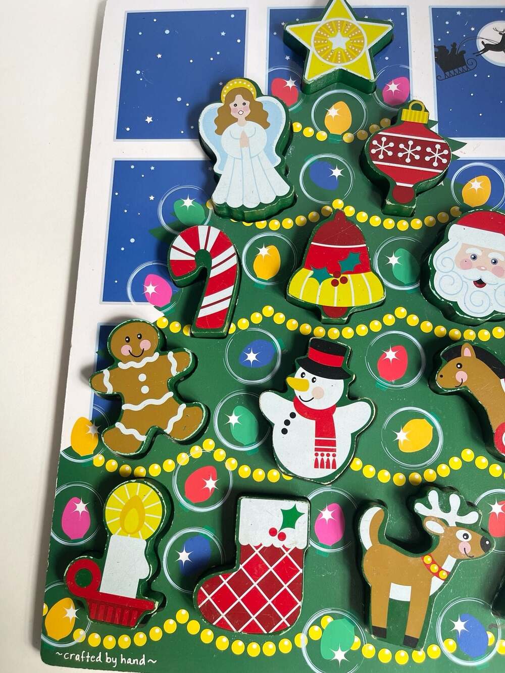 Melissa & Doug Christmas Tree Chunky Puzzle - 13 Pieces